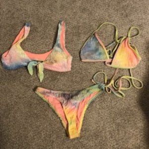 Tie Dye velvet swimsuit